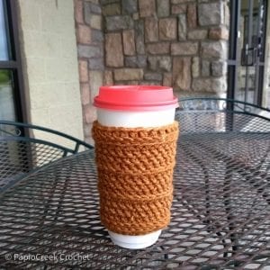 quick crochet cup cozy